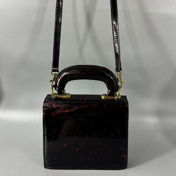 Miss Albright Anthro Tortoise Mini Satchel/Crossbody Bag - Picture 6 of 13